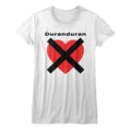 Duran Duran Ladies T-Shirt - Heart X