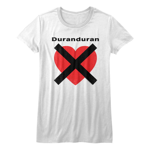 Duran Duran Ladies T-Shirt - Heart X
