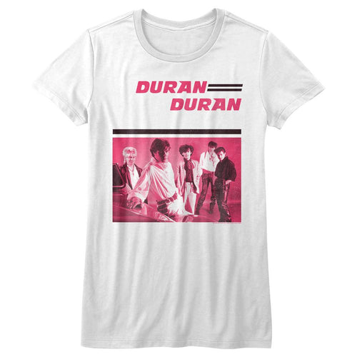 Duran Duran Ladies T-Shirt - Pink Duran