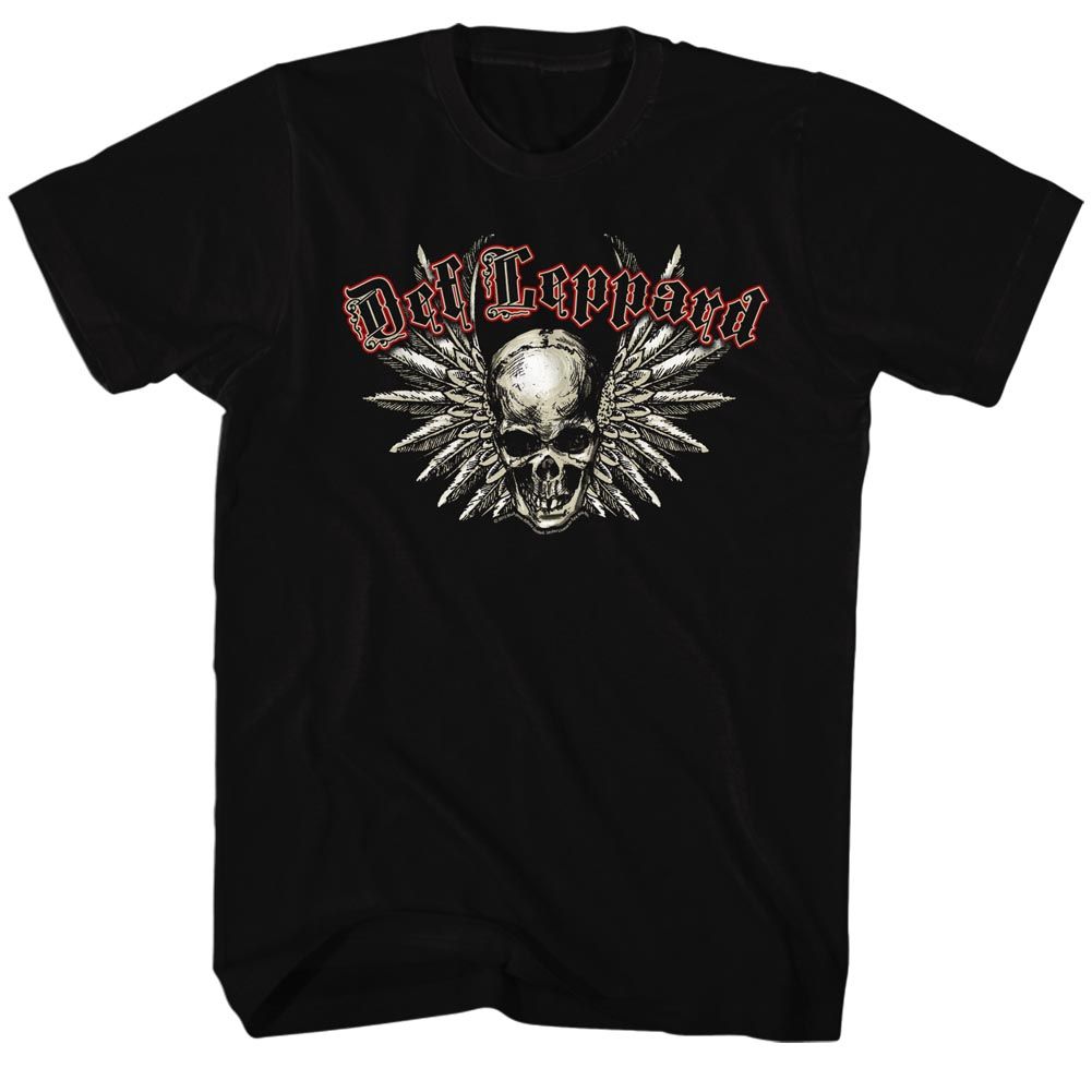 Black Def Leppard t-shirt featuring Def Leppard Classic Name design