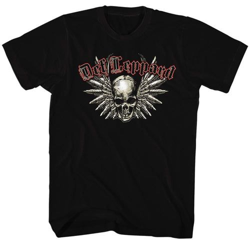 Black Def Leppard t-shirt featuring Def Leppard Classic Name design