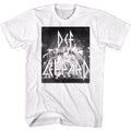 White Def Leppard t-shirt featuring Def Leppard Finale Box design
