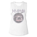 Def Leppard Ladies Muscle Tank - Pink Truck Blue