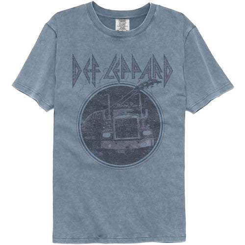 Def Leppard Comfort Colors T-Shirt - Pink Truck Blue