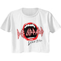 Def Leppard Ladies Crop Top - Mouth