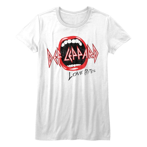 Def Leppard Ladies T-Shirt - Mouth