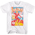 White Def Leppard t-shirt featuring Def Leppard Comic Cover design