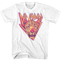 White Def Leppard t-shirt featuring Def Leppard Leopard print design