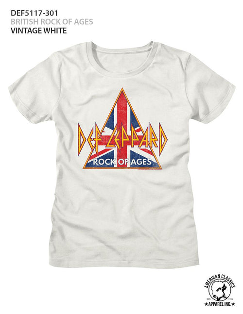 Def Leppard Ladies T-Shirt - British Rock of Ages