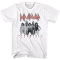 White Def Leppard t-shirt featuring Def Leppard Pyromania White design