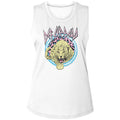 Def Leppard Ladies Muscle Tank - Pastel Leppard 2