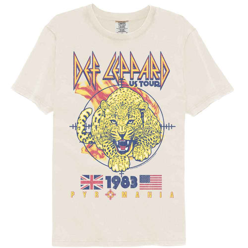 Def Leppard Comfort Colors T-Shirt - Pyromania Leopard