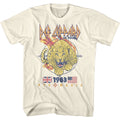 Natural Def Leppard t-shirt featuring Def Leppard Pyromania Leopard design