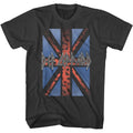 Smoke gray Def Leppard t-shirt featuring Def Leppard Leopard Flag 2 design