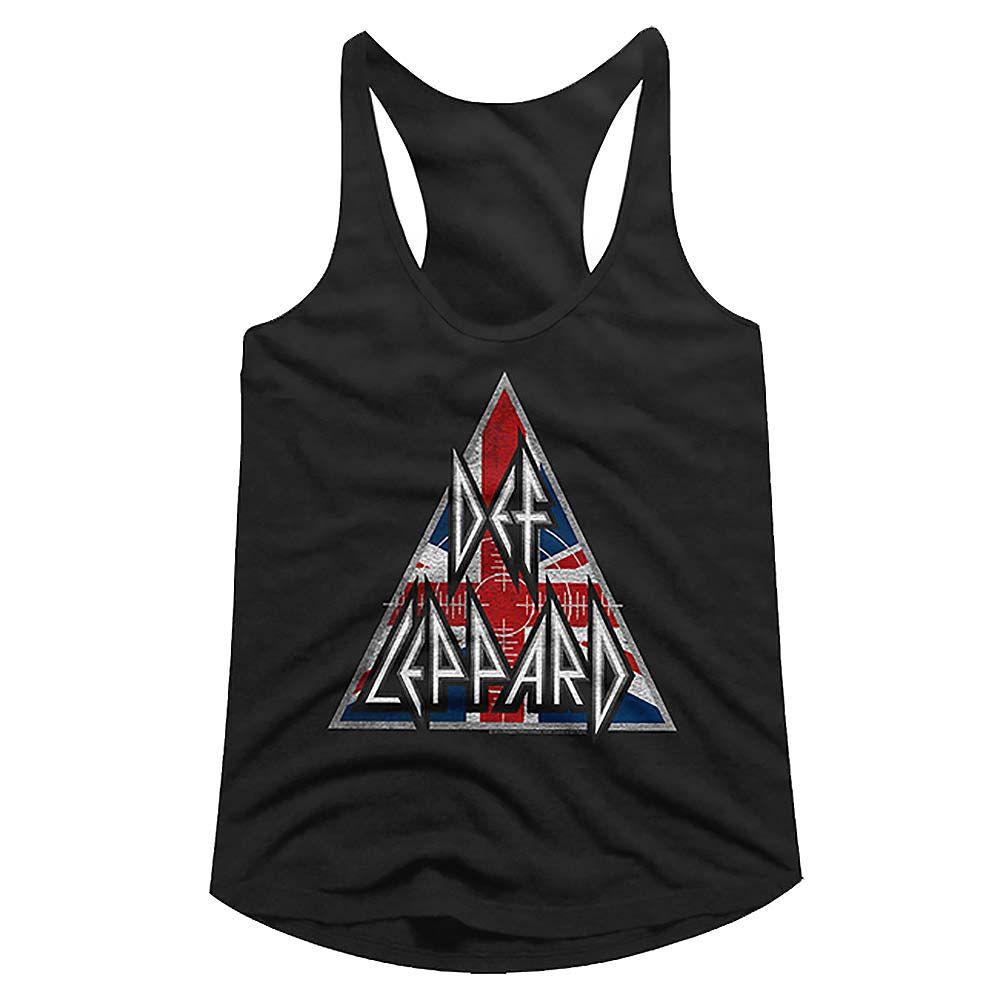 Def Leppard Ladies Racerback - British Logo