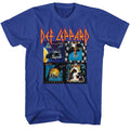 Royal blue Def Leppard t-shirt featuring Def Leppard Classic design