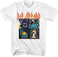 White Def Leppard t-shirt featuring Def Leppard 80s Album design