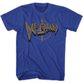 Royal blue Def Leppard t-shirt featuring Def Leppard Logo And Crosshairs design