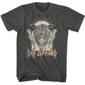 Smoke gray Def Leppard t-shirt featuring Def Leppard Lightning Bolts Lets Get Rocked design