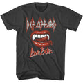 Smoke gray Def Leppard t-shirt featuring Def Leppard Love Is Biting design