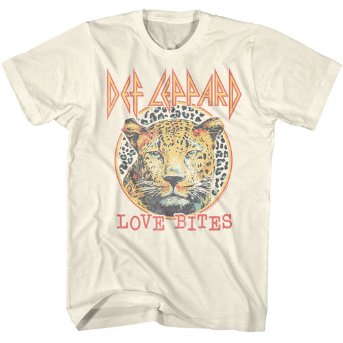 Natural Def Leppard t-shirt featuring a Love Bites design