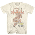 Natural Def Leppard t-shirt featuring Def Leppard Japan Tour 1988 design