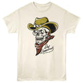 Natural Def Leppard t-shirt featuring Def Leppard Cowboy Skeleton design