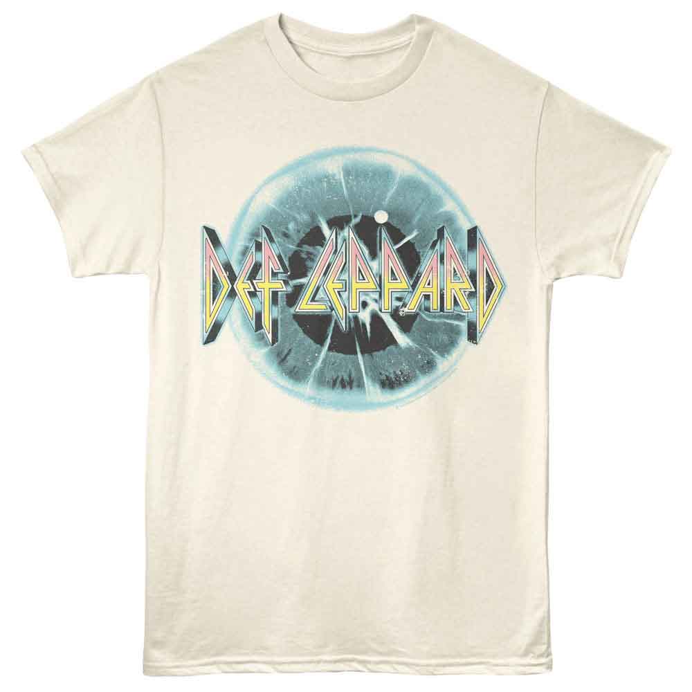 Natural Def Leppard t-shirt featuring Def Leppard Eye design