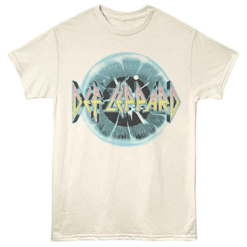 Natural Def Leppard t-shirt featuring Def Leppard Eye design