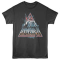 Smoke gray Def Leppard t-shirt featuring Def Leppard Clouds Lightning Triangle design