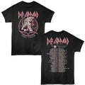 Black Def Leppard t-shirt featuring Def Leppard 1983 USA Tour design