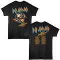 Black Def Leppard t-shirt featuring Def Leppard North America Tour Plane design