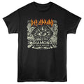 Black Def Leppard t-shirt featuring Def Leppard Diamond Star Halos 2022 album design