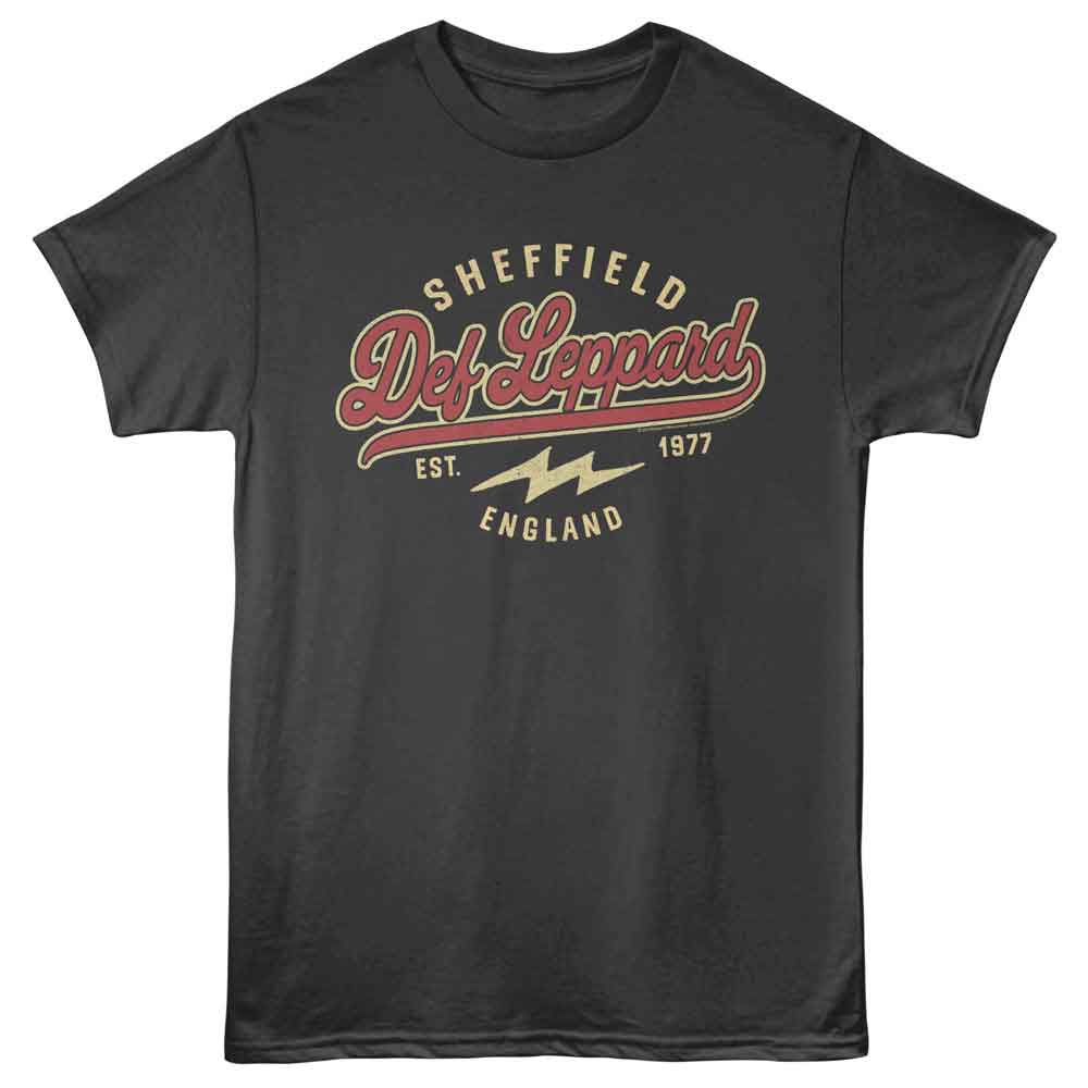Smoke gray Def Leppard t-shirt featuring Def Leppard Sheffield England design