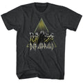 Black heather Def Leppard t-shirt featuring Def Leppard Performing live design