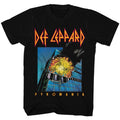 Black Def Leppard t-shirt featuring Def Leppard Pyromania 1983 album design