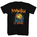 Black Def Leppard t-shirt featuring Def Leppard It's On Fire design