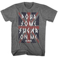 Graphite heather Def Leppard t-shirt featuring Def Leppard Pour Some Sugar On Me design