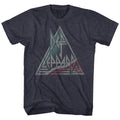Navy heather Def Leppard t-shirt featuring Def Leppard Watermelone design