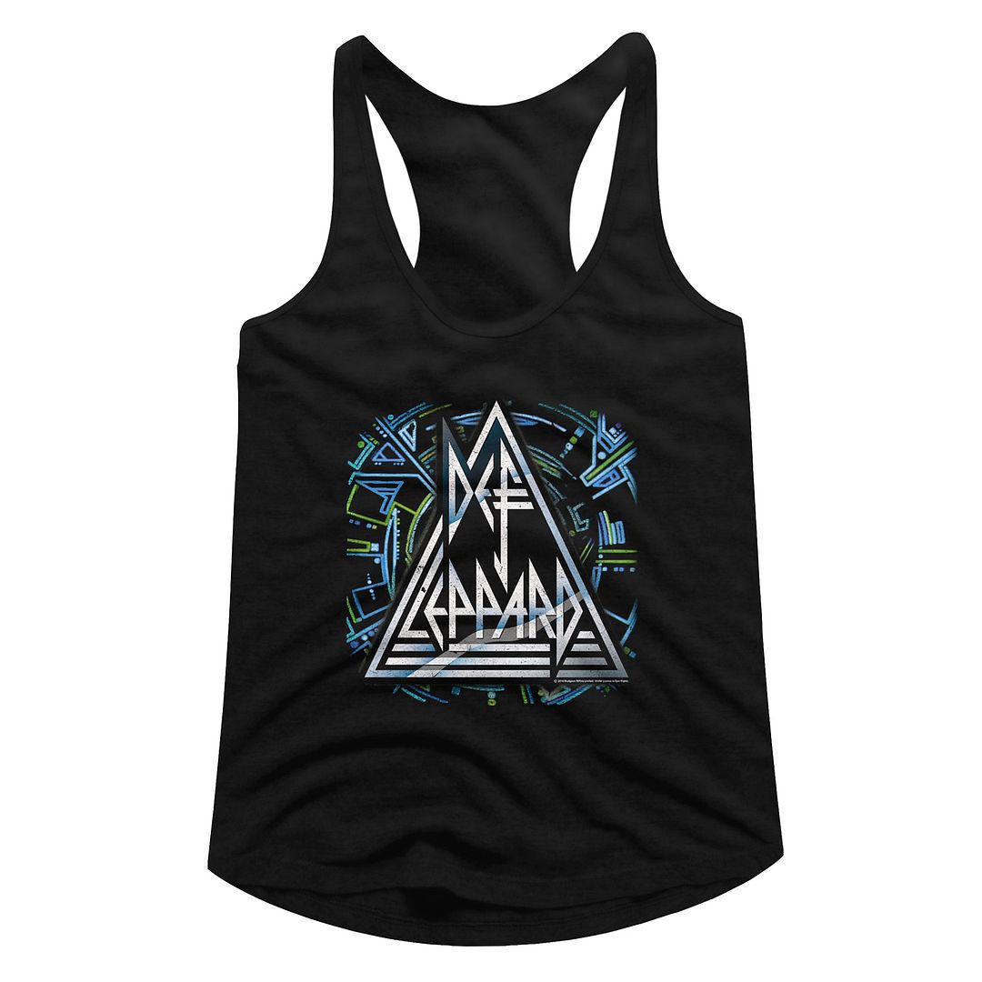 Def Leppard Ladies Racerback - Histeric Logo