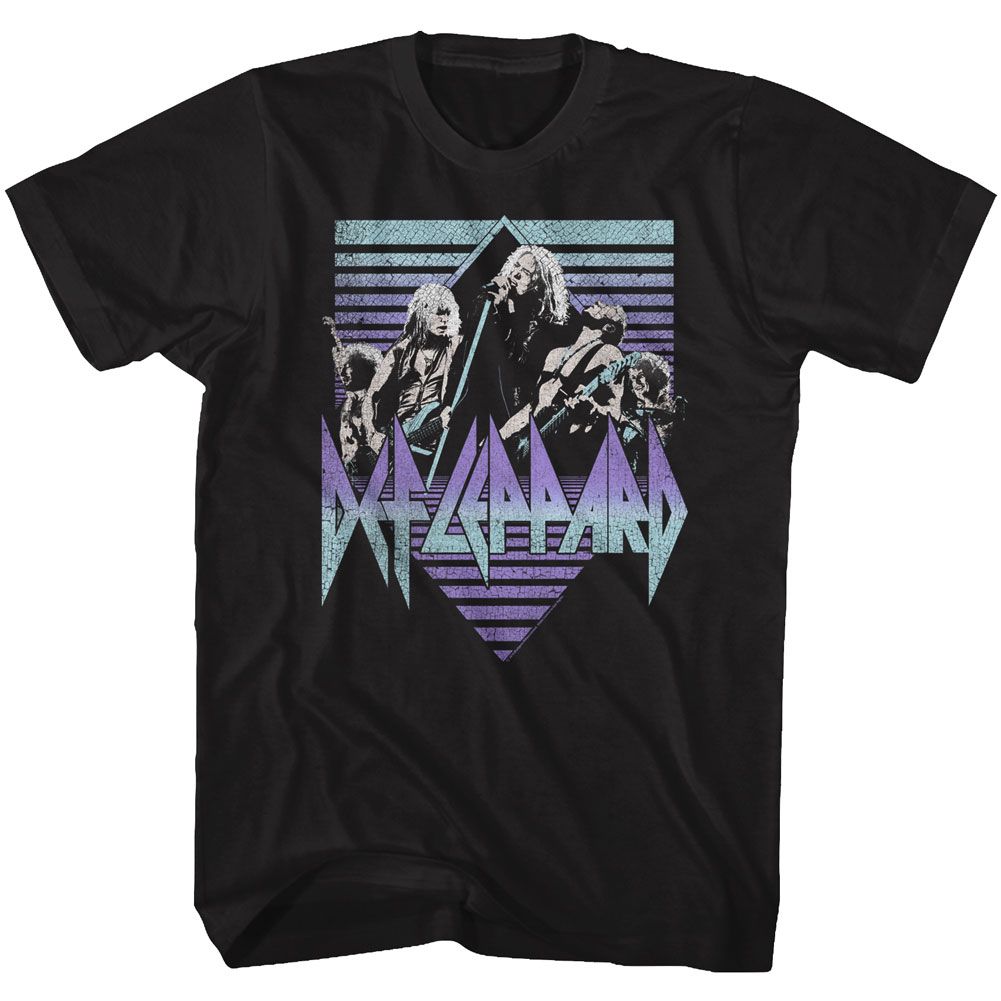 Black Def Leppard t-shirt featuring Def Leppard Sing It design