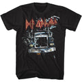 Black Def Leppard t-shirt featuring Def Leppard On Through The Glass design