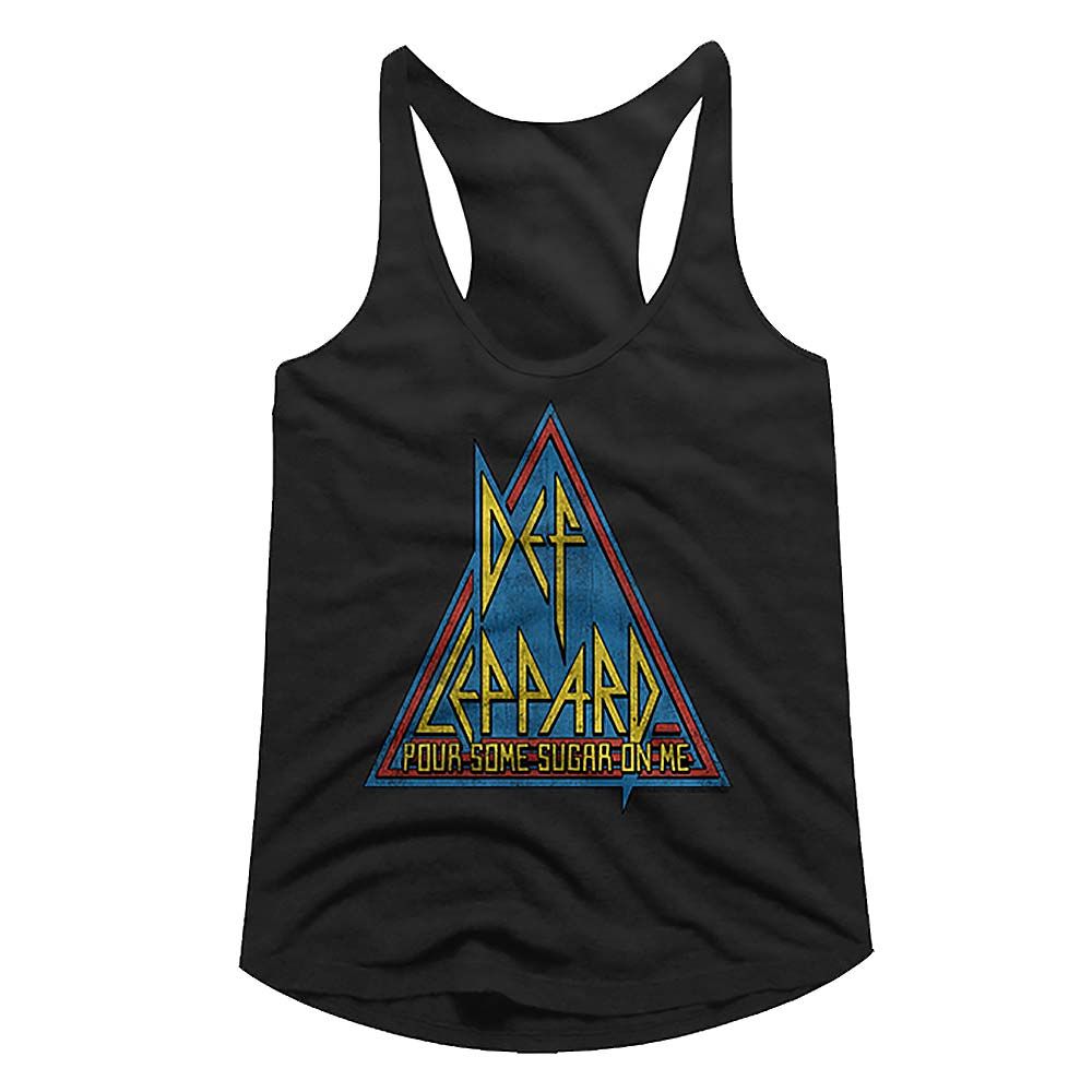 Def Leppard Ladies Racerback - Primary Triangle