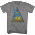 Graphite heather Def Leppard t-shirt featuring Def Leppard Primary Triangle design