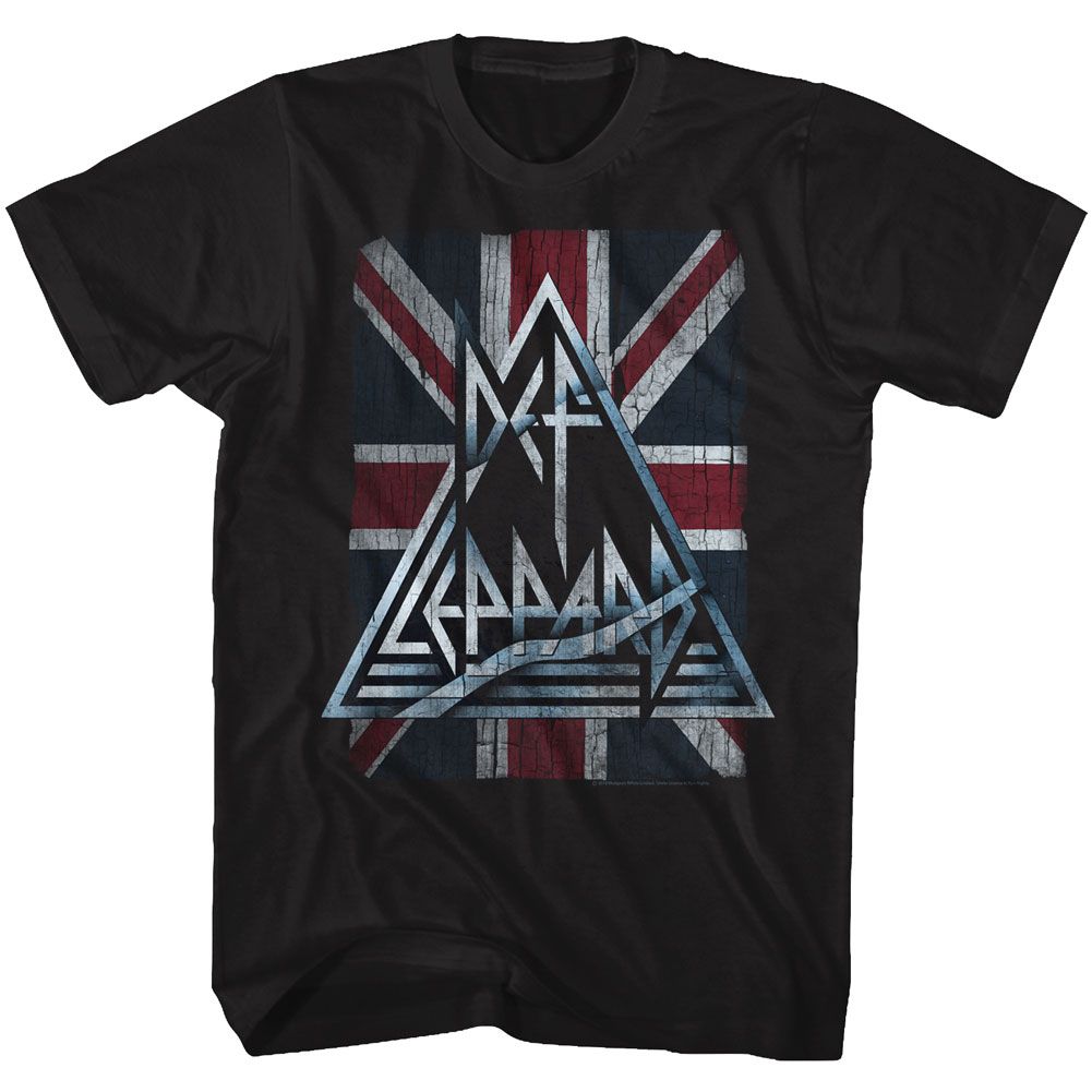 Black Def Leppard t-shirt featuring Def Leppard Jacked Up design