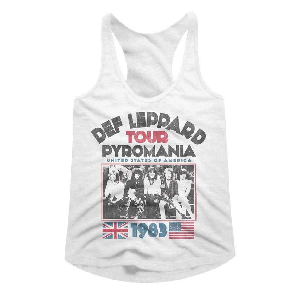 Def Leppard Ladies Racerback - Pyro Tour