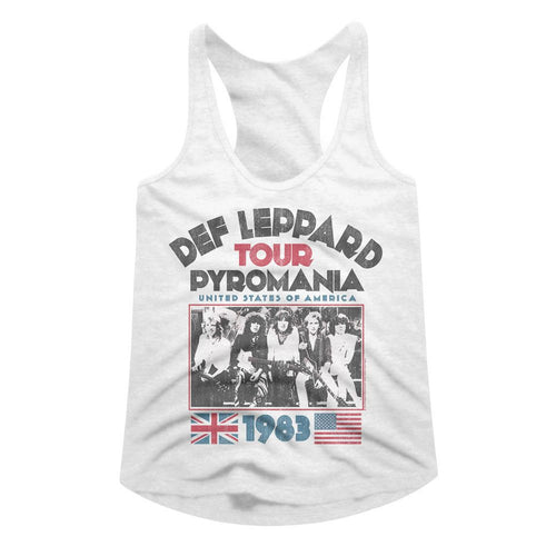 Def Leppard Ladies Racerback - Pyro Tour