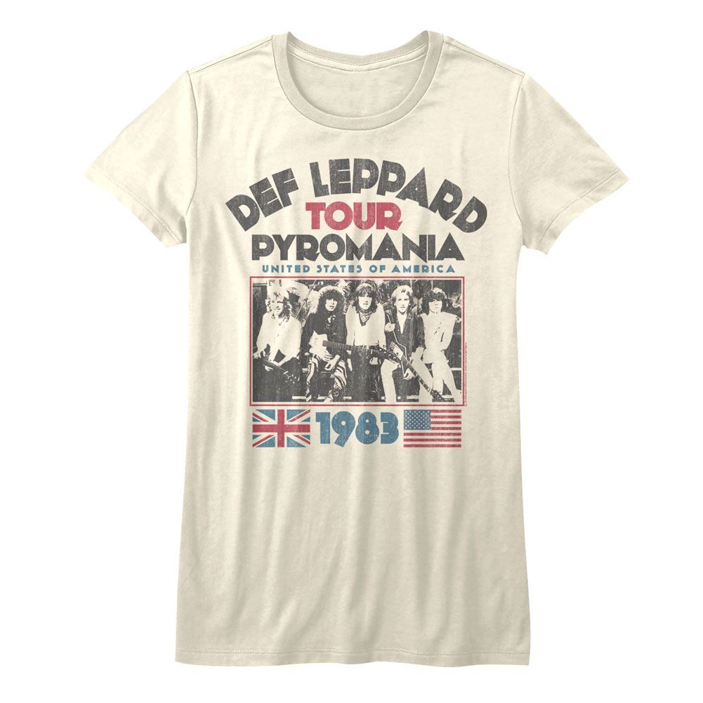 Def Leppard Ladies T-Shirt - Pyro Tour