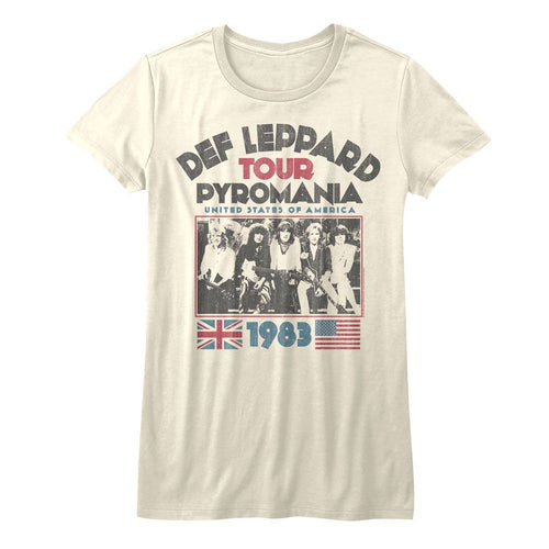 Def Leppard Ladies T-Shirt - Pyro Tour