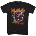 Black Def Leppard t-shirt featuring Def Leppard 7 Day Weekend design